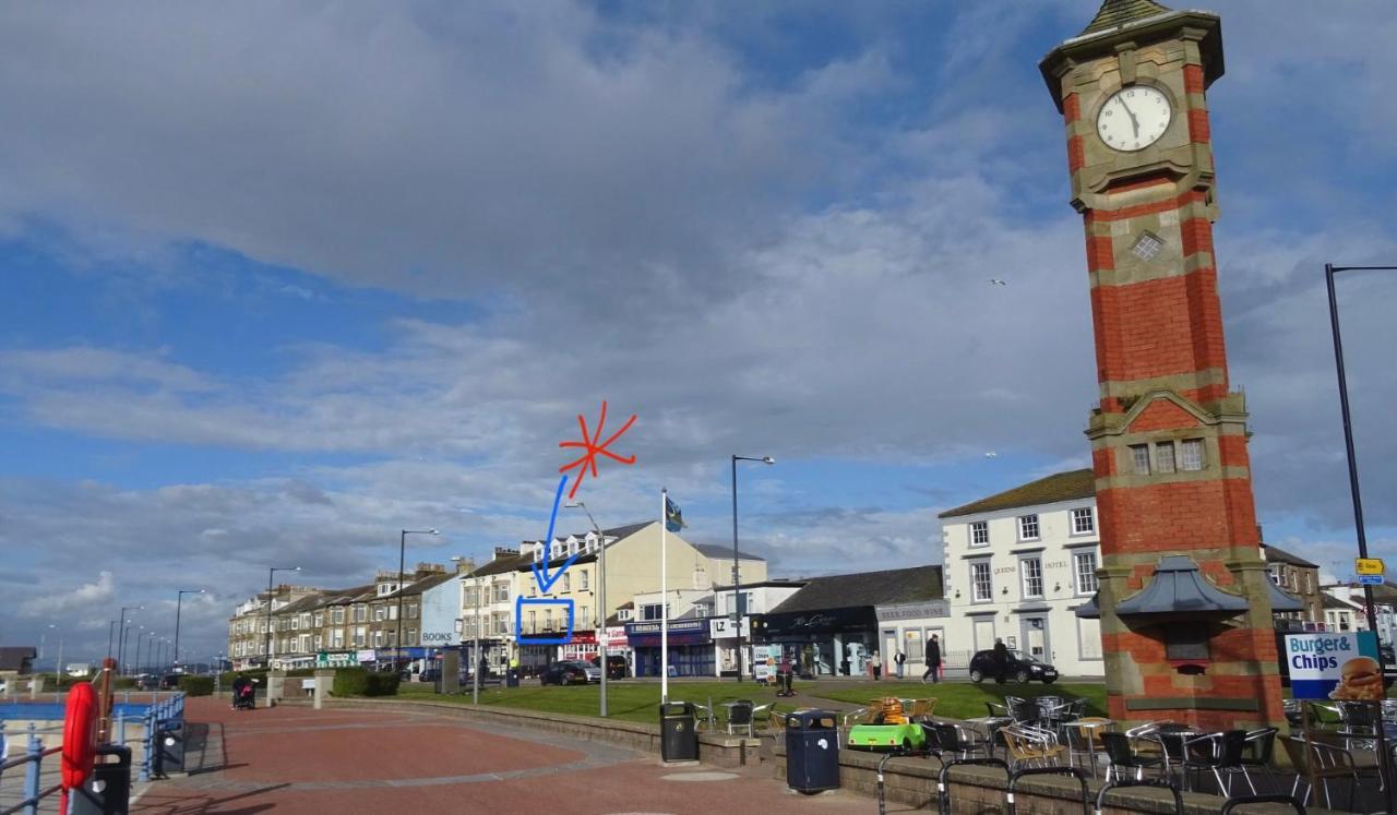 The Croston Balcony Apartment- Morecambe Central Promenade, Beach Front And Sea Views Dış mekan fotoğraf